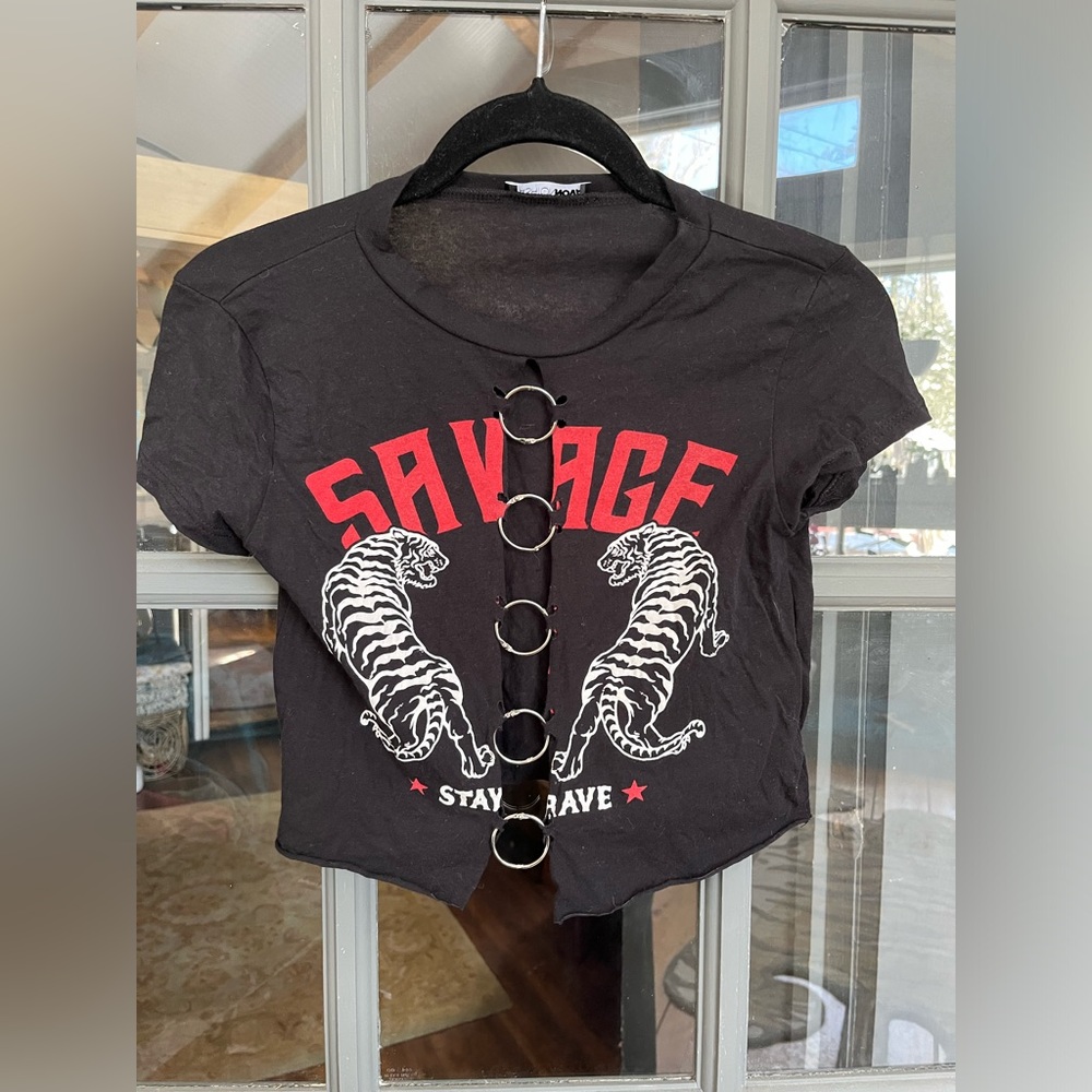 Fashion nova savage crop top xs